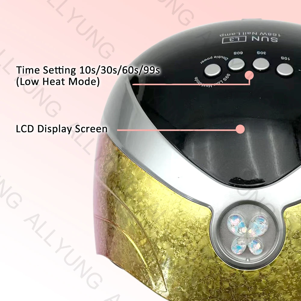 168w Professional Uv Nail Lamp SUN L3 For Drying Nails Gel Polishing 4 timers For Nail Use