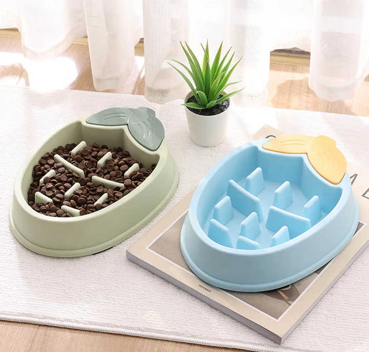 HOT SALE Anti Gulping Dogs Slow Bowl Feeder For Fast Eaters Fun Dog Bowl