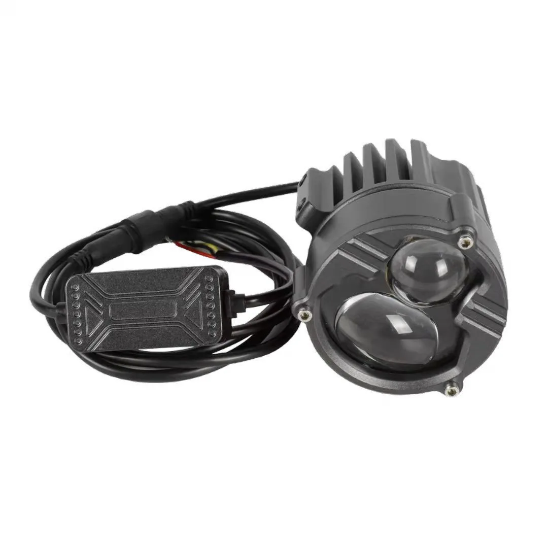 Sanvi New Arrival Mini U30 Motorcycle LED Projector Lens Headlight Spot Light 40W Dual Color Car LED Fog Lights Auto Work Light