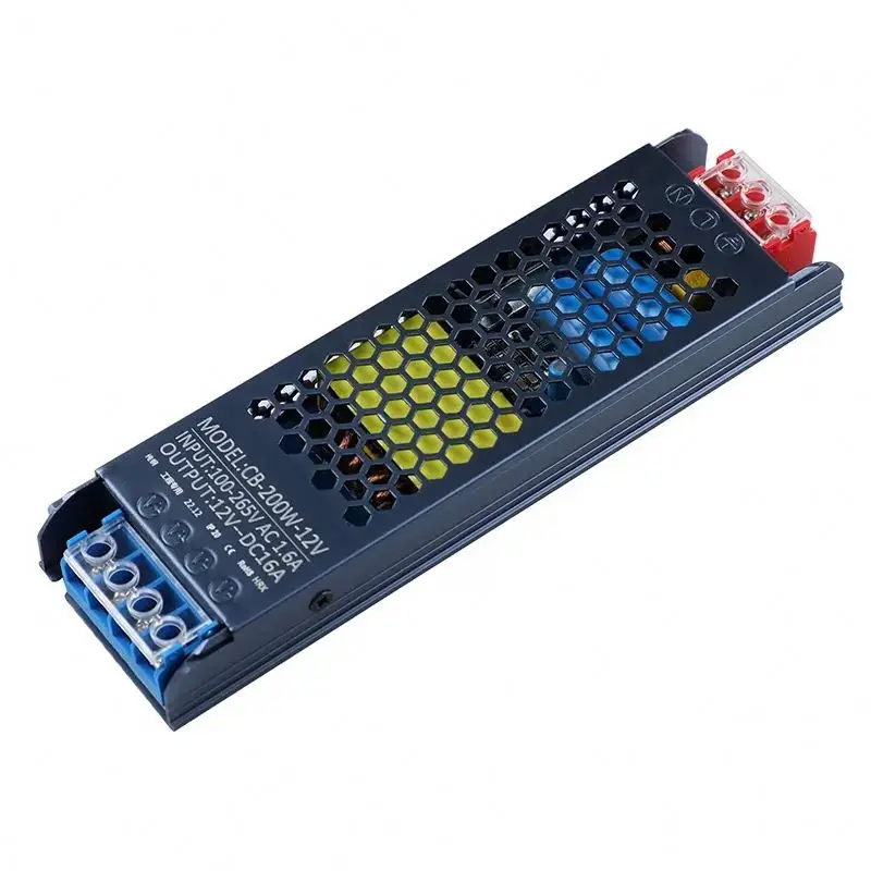 Ultra Thin Switching Power Supply 48V 100W 200W High quality magnetic rail power supply led driver for led lighting