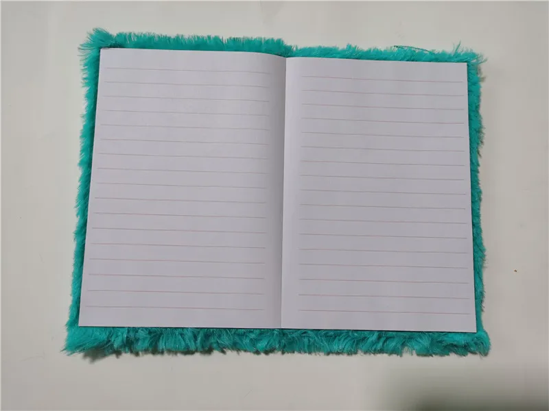 Wholesale Fluffy Plush Notebook A5 A6 Cartoon Stationery Kids Gifts Journal Dairy Book Plush Notebook