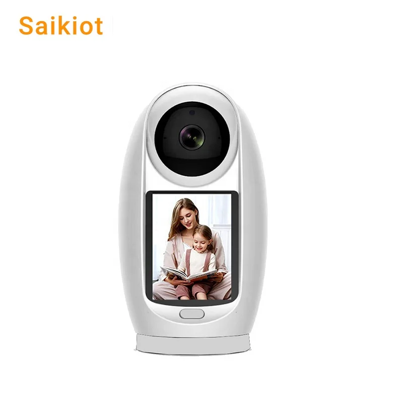 Saikiot ICSEE Baby Monitor WIFI Camera with Screen 3MP Auto Tracking 360 WIFI Video Calling Baby Smart IP Camera with Monitor