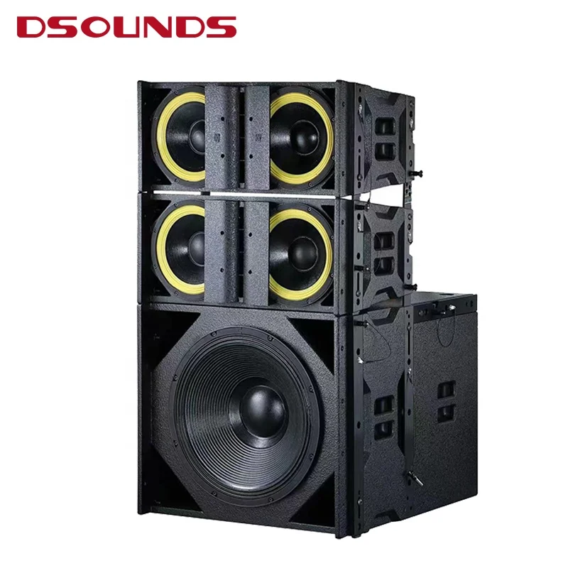 Water proof powerful subwoofer Dual 18 inch line array speaker Super woofer speaker with NEO magnet for outdoor sound system