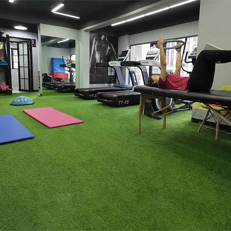 High Density Gym Flooring Turf Pull Sled Turf Meter Marked Gym Artificial Grass