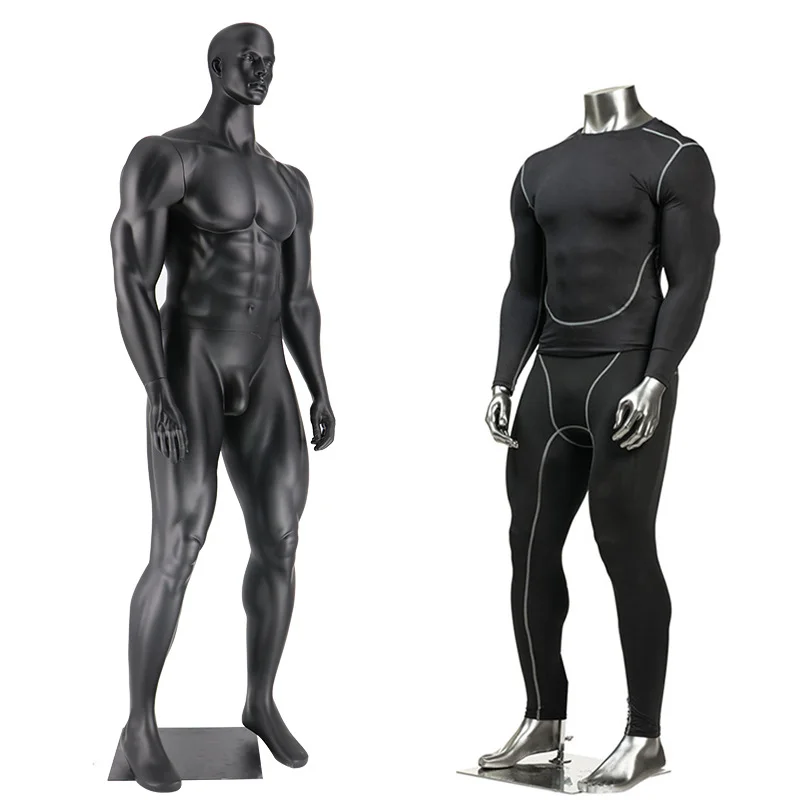 Clothing store large muscle model props male full body sports sports window dummy sports clothing model