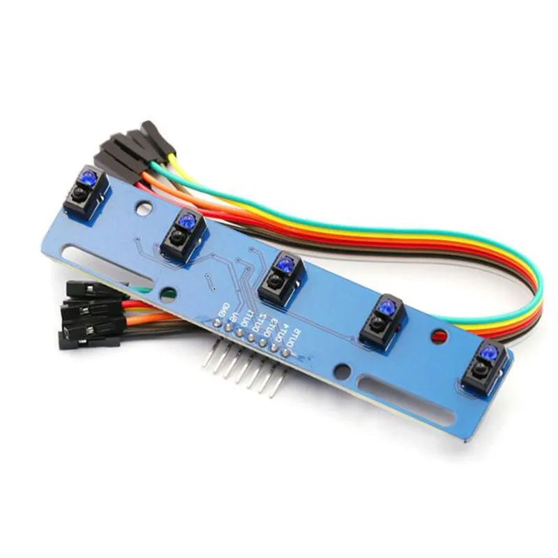 Five-way tracking sensor module Five-way tracking module Infrared sensor module Five functions TCRT5000L