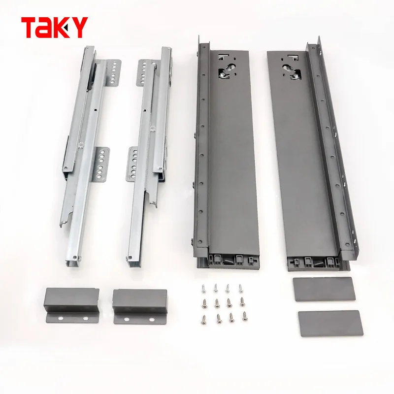 TK-301 Drawer Box Soft Close Double Box Drawer Channel Metal Drawer Box