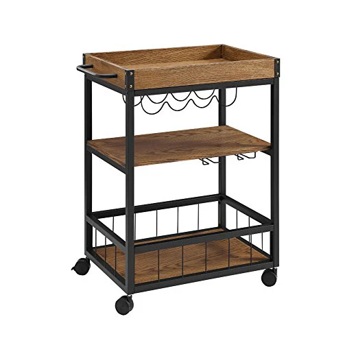 
 Промышленная деревянная балка в винтажном стиле, Сервировочная Тележка для мобильной кухни в рустикальном стиле  