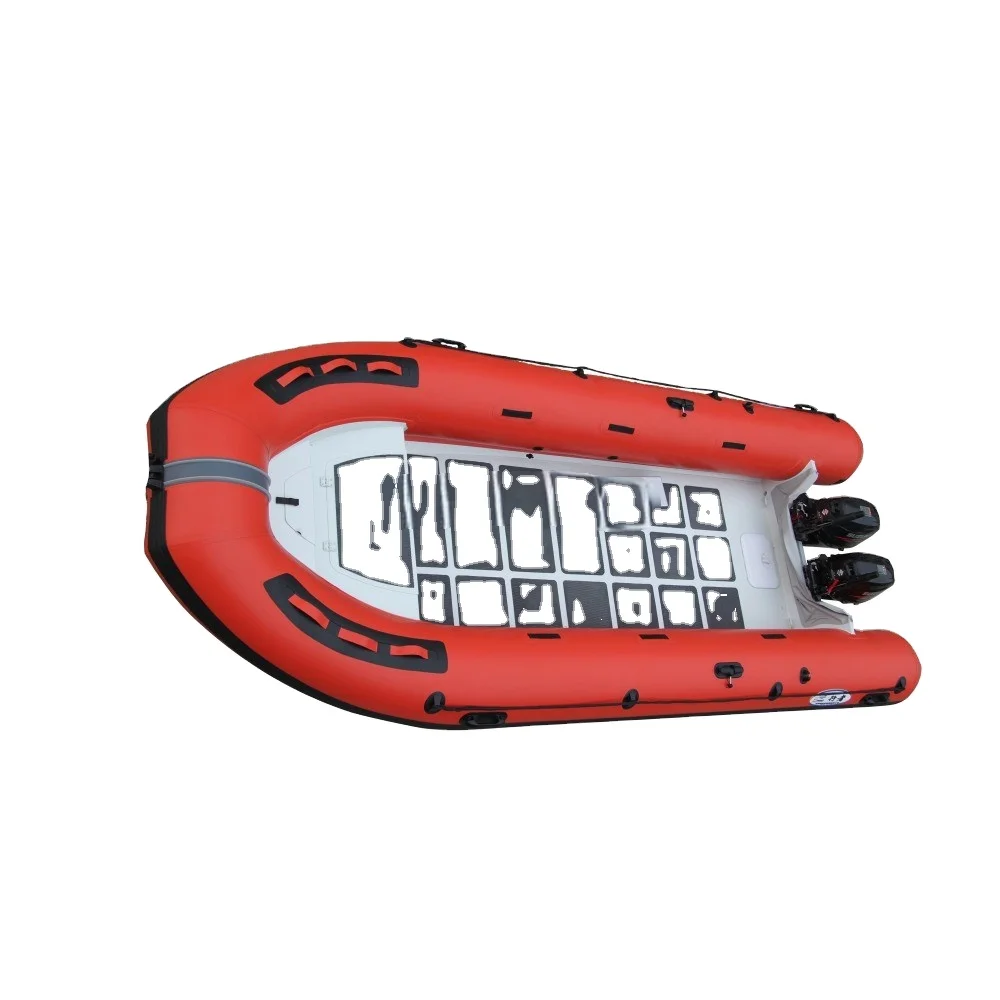 CNWAGNER Inflatable Fiberglass Boat CE Certified for Speed Sports & Fishing Outboard Engine PVC Hull Material