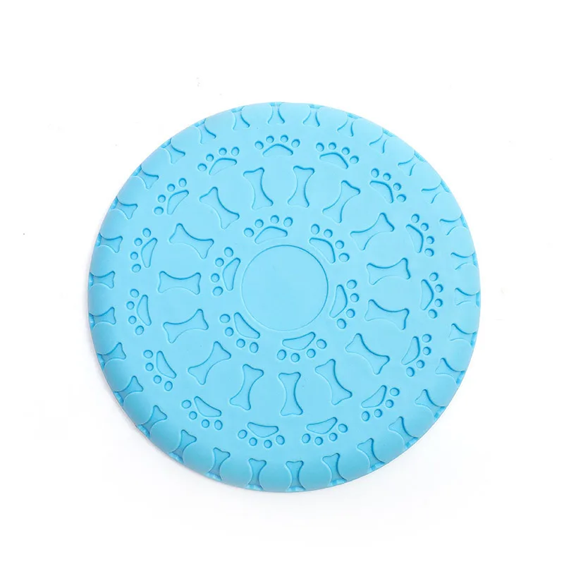Dog Disc Toys Throwing Dog Toy Flying Saucer Outdoor Flight Training Soft Rubber Material Pet Colorful Playing Toy