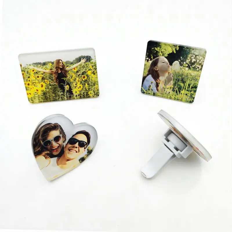 Subli-forward Custom Your Logo Sublimation Custom Photo Acrylic Car Air Freshener