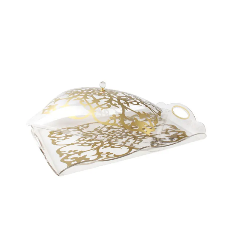 Высококачественный акриловый сервисный поднос, поднос для еды, Акриловые Подносы