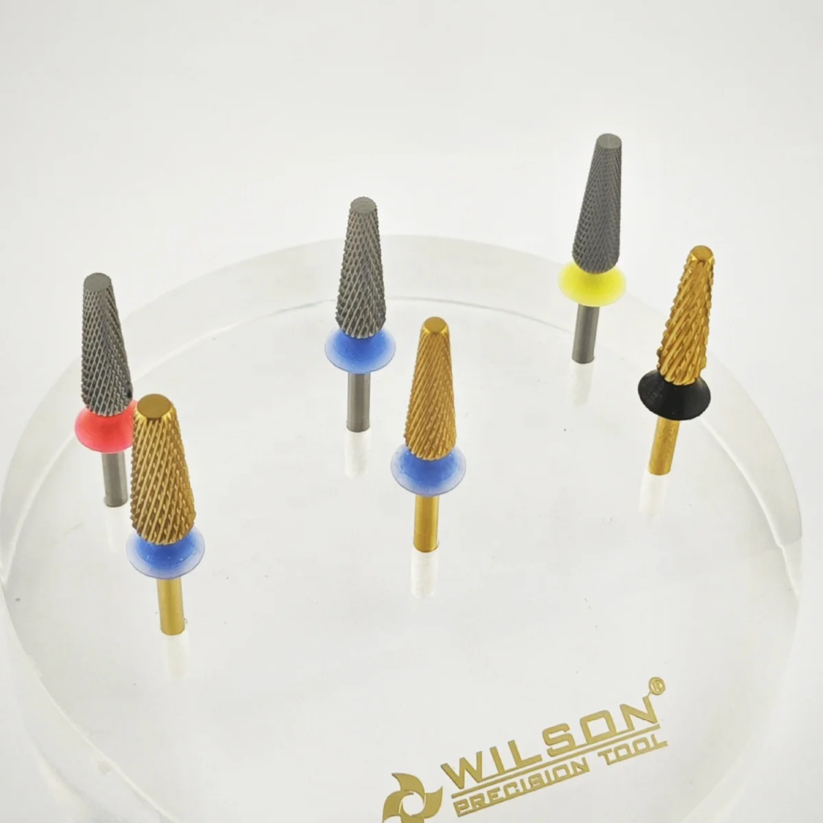 Retail Safety Bottom Series 2.35mm Barrel or barrel chamfer manicure/ pedicure carbide tungsten nail drill bit diamond nail bit