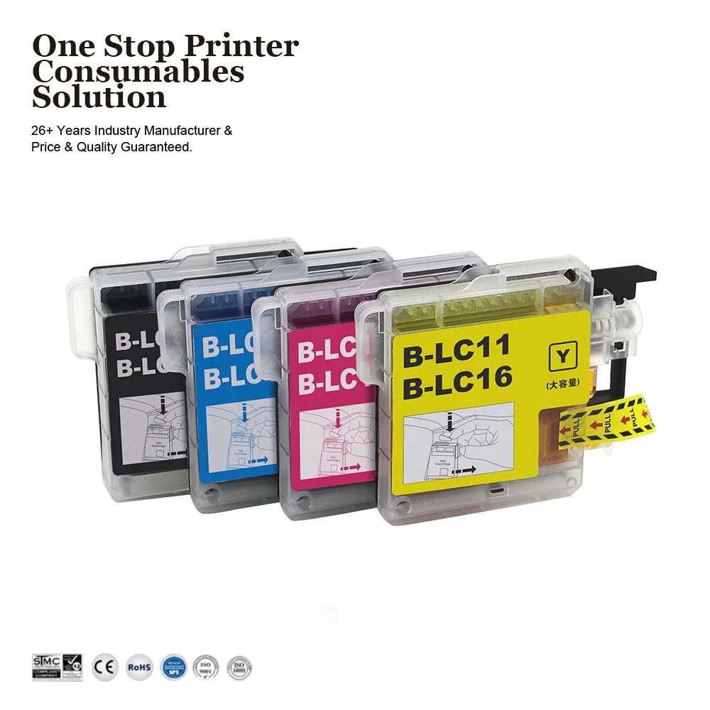 INK-POWER LC11 LC16 Premium Compatible Color Inkjet Ink Cartridge for Brother DCP-J515N DCP-J715N MFC-5890CN Printer