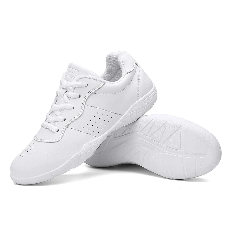 Factory Cheaper Price Full Custom Team Logo Cheerleading Sports Sneakers Low Moq High Quality Girls Cheer Shoes Custom