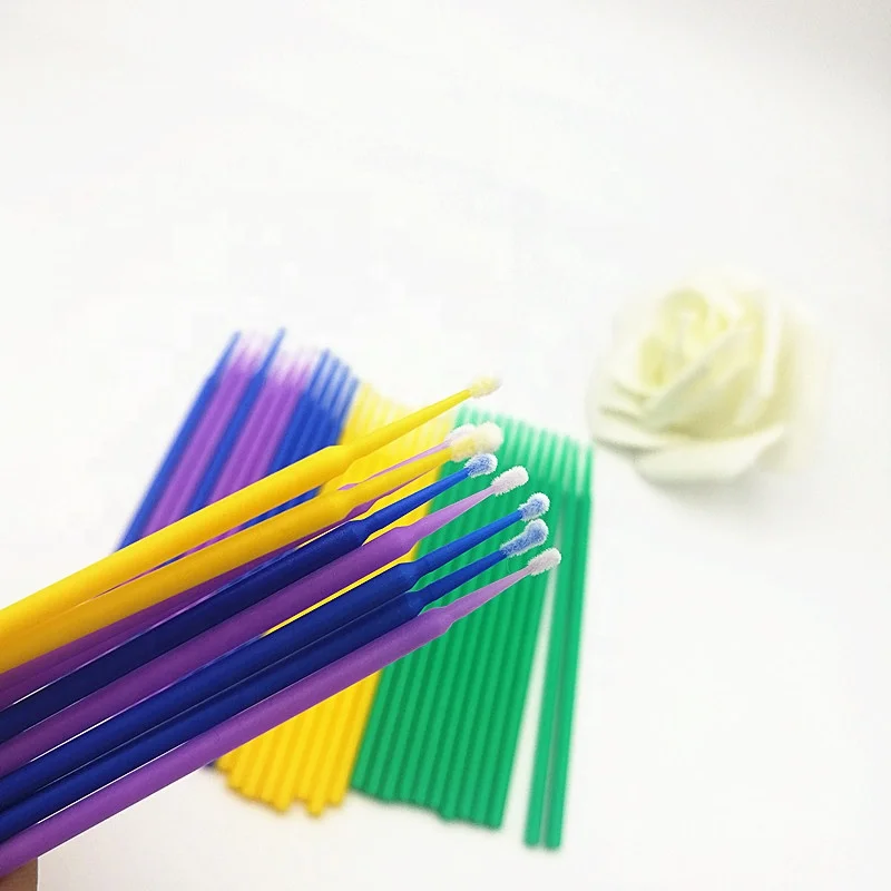 Micro Disposable Eyelash Extension Makeup Brushes Individual Applicators Mascara Removing Tools