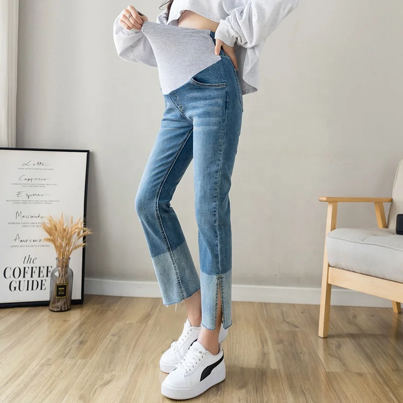 Cheap Wholesale Women Maternity Pregnant Jeans Skinny Leggings Pants