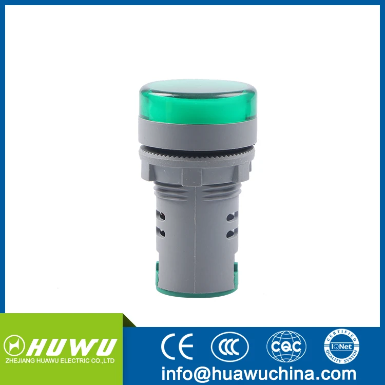 HUAWU 12-500V mini type led indicator light ac high voltage indicator light digital voltmeter indicator lamp