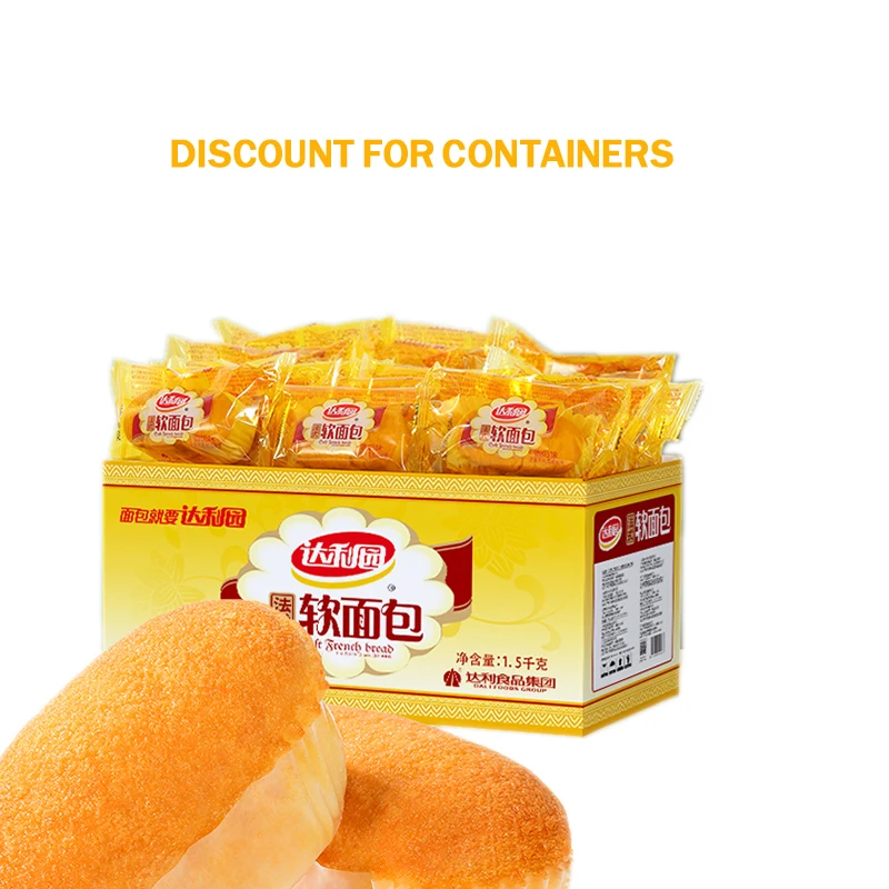 Wholesale Healthy Snacks Daliiyuan Soft Bread Popular Soft Bread for Breakfast