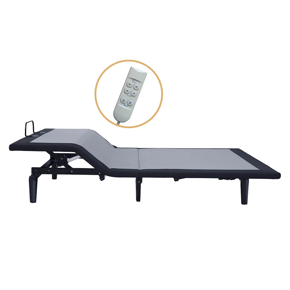Modern Furniture Luxury Single Size Okin Motor Electric Adjustable Bed With Massage Function