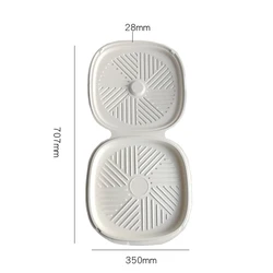 Wholesale sugarcane bagasse 12 inch round pizza box takeaway pulp pizza box white mini pizza boxes for sale