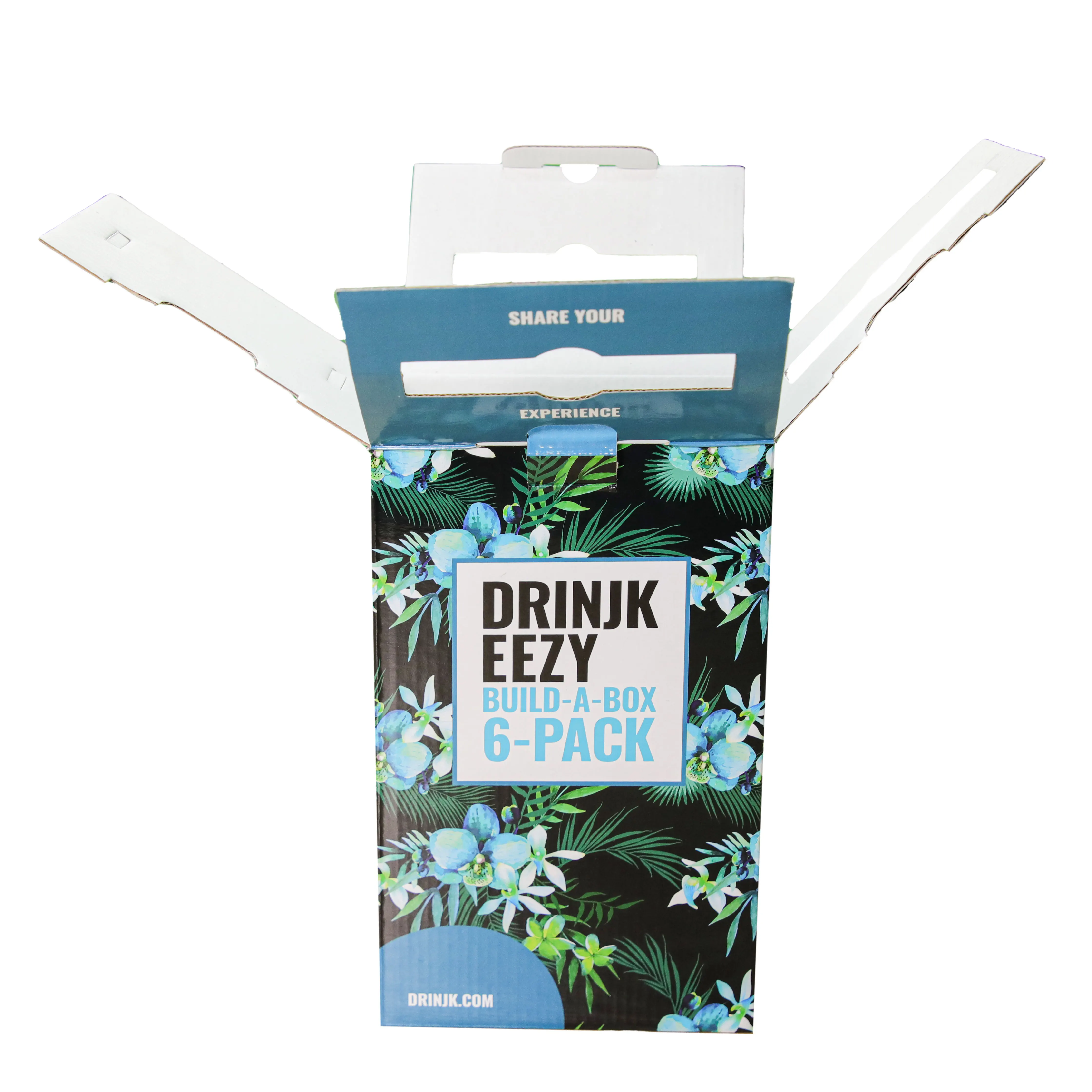 Custom Printed Brown Corrugated Stirring Cup Paper Box Custom Folding Packaging Kraft Paper Slide Open tea paper Box