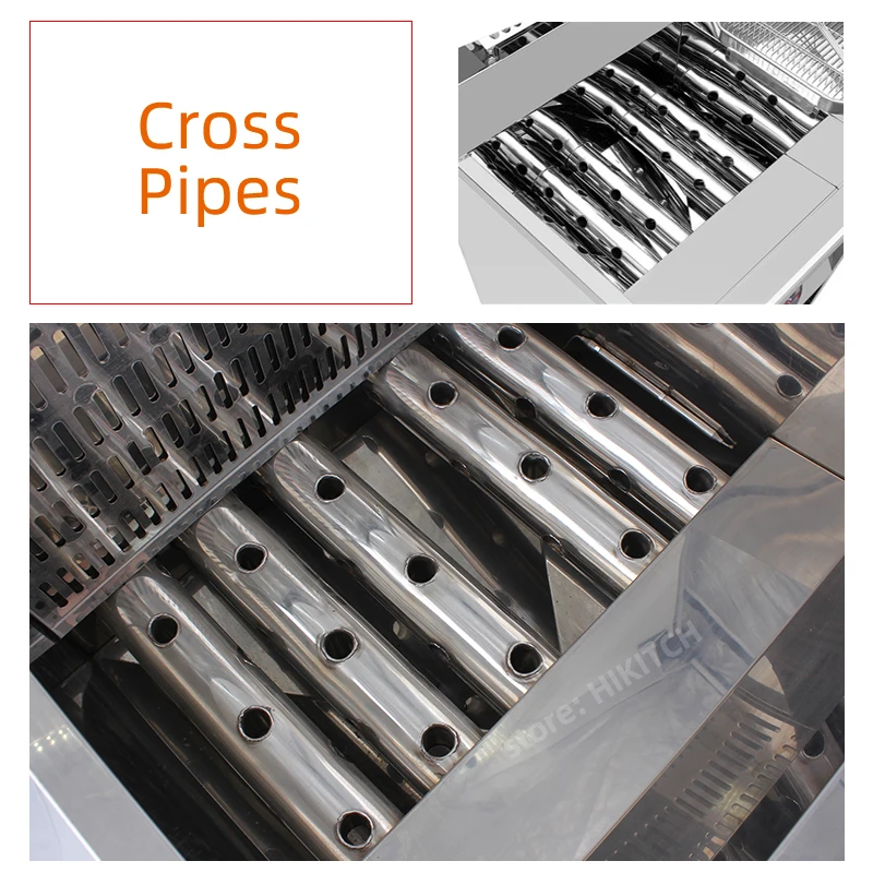 Hot sale stand gas chips deep fryer 23CFJB commercial LPG thermostat 1 tank 23L chicken dough stick frying machine for canteen