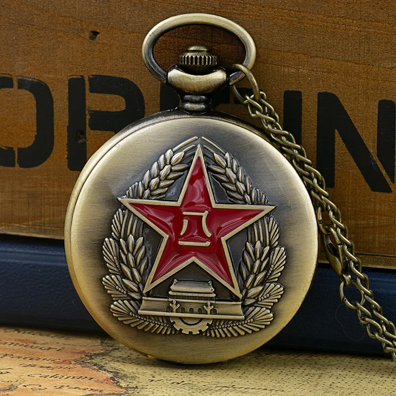 Wholesale custom high quality luxury Retro classic engraved vintage skeleton old quartz metal gold alloy pocket watch for sale