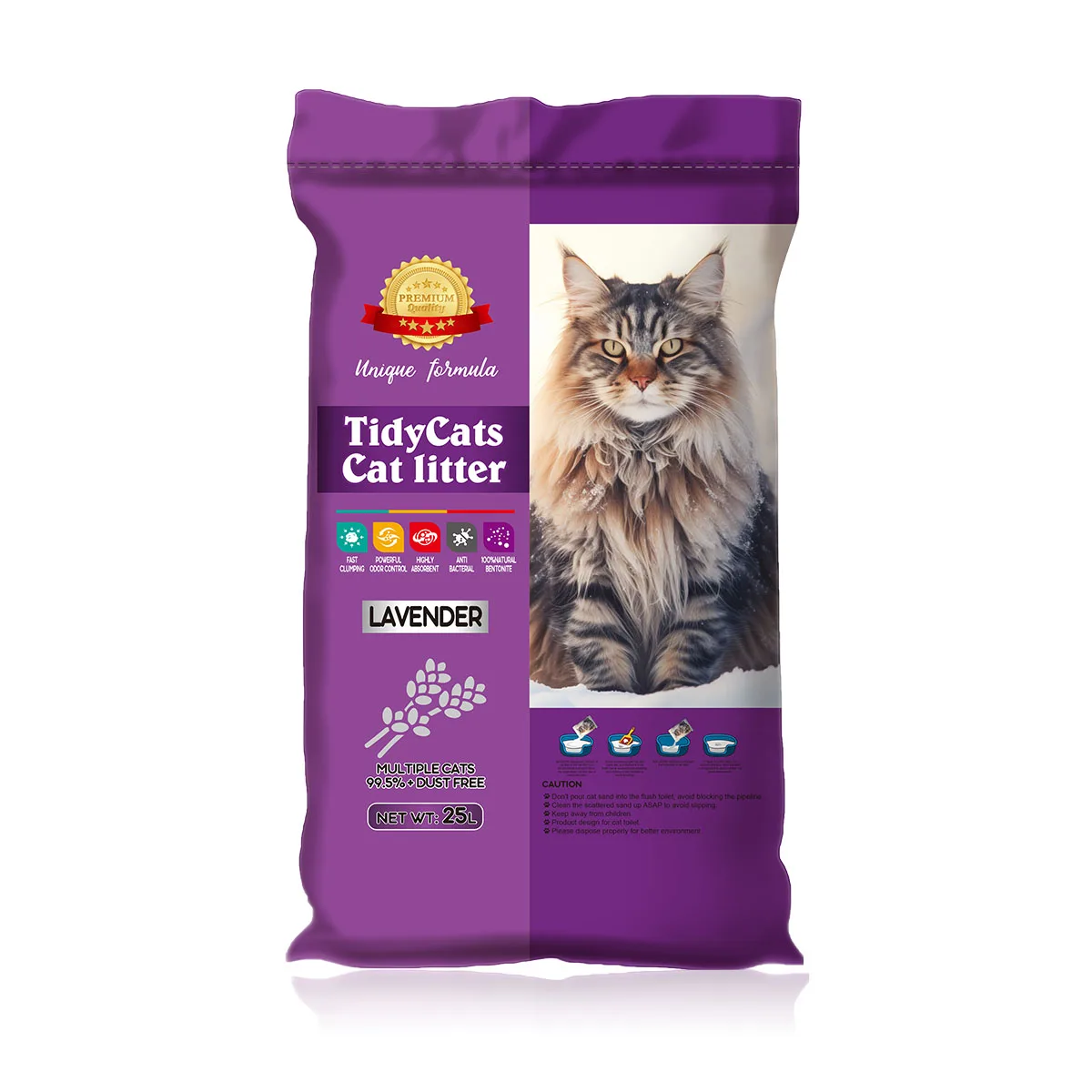 Hot selling arena para gatos bentonite cat sand cat toilet filler with multi fragrance 4kg,8kg,20kg