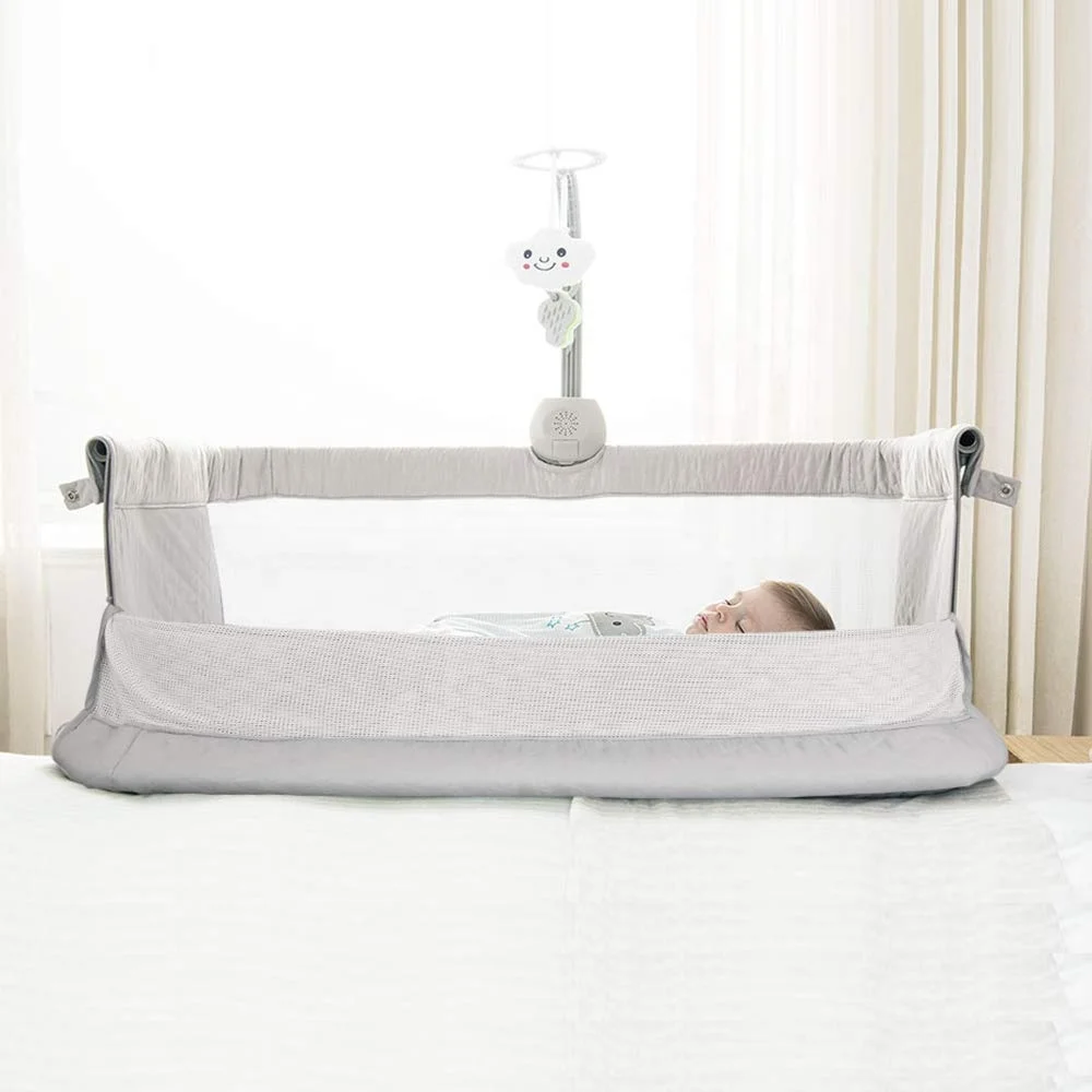 
Bedside Multi Function new born baby bed Portable swinging baby crib Folding safety With fence luxury baby crib 