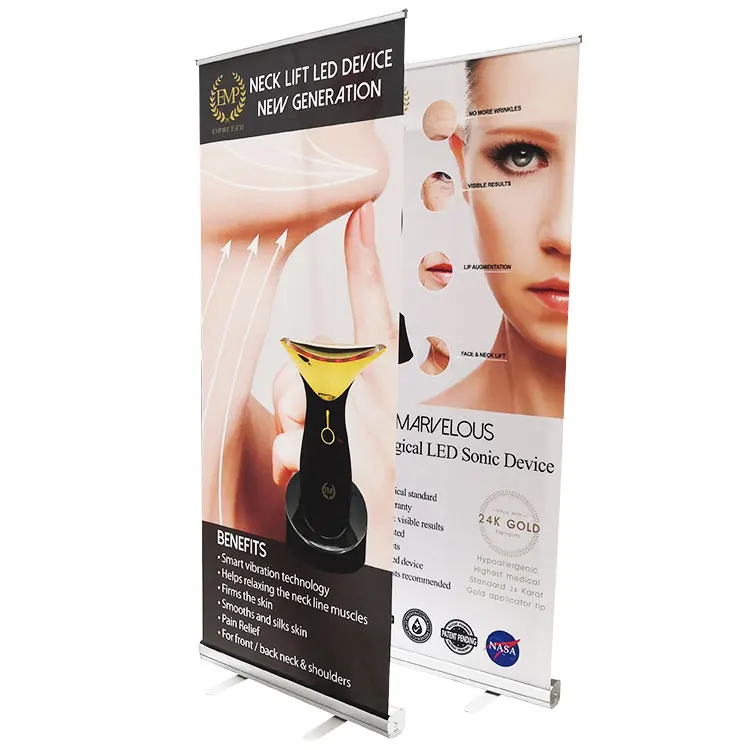 Custom 80 X 200 Roll Up Banner Advertising Display Retractable Pop Up Banner Pull Up Banner Stand