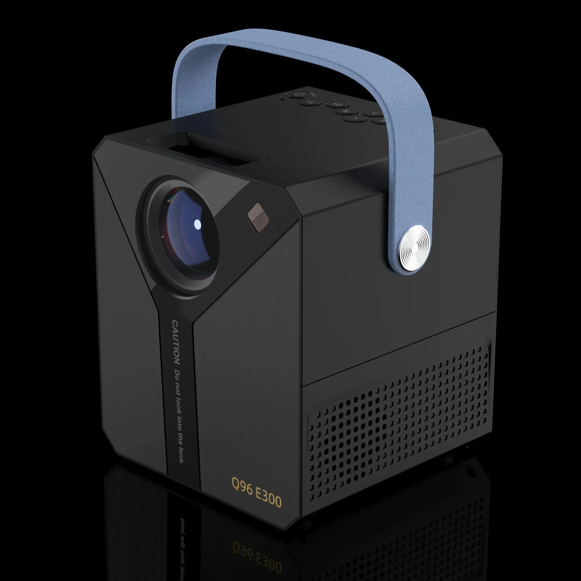 120ANSI lumens LCD smart Q96 E300 video projector android 9.0 manual focus dual wifi hifi speaker home theater projector