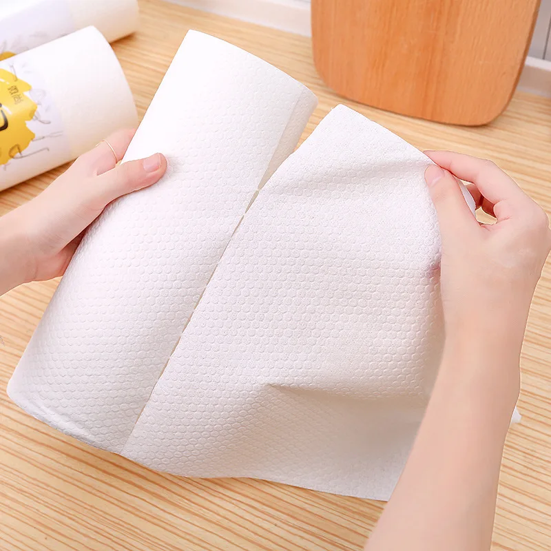 25*25cm  Disposable Dish Cloths, Food Oil Absorbing Reusable Wipes  50pieces