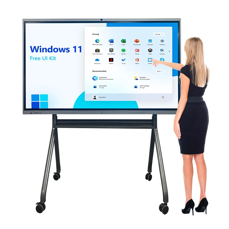 Electronic Touch Screen Display 65 Inch Panel 86 Inch Smart Board for Teaching School Digital Smart Board Interactive Whiteboard