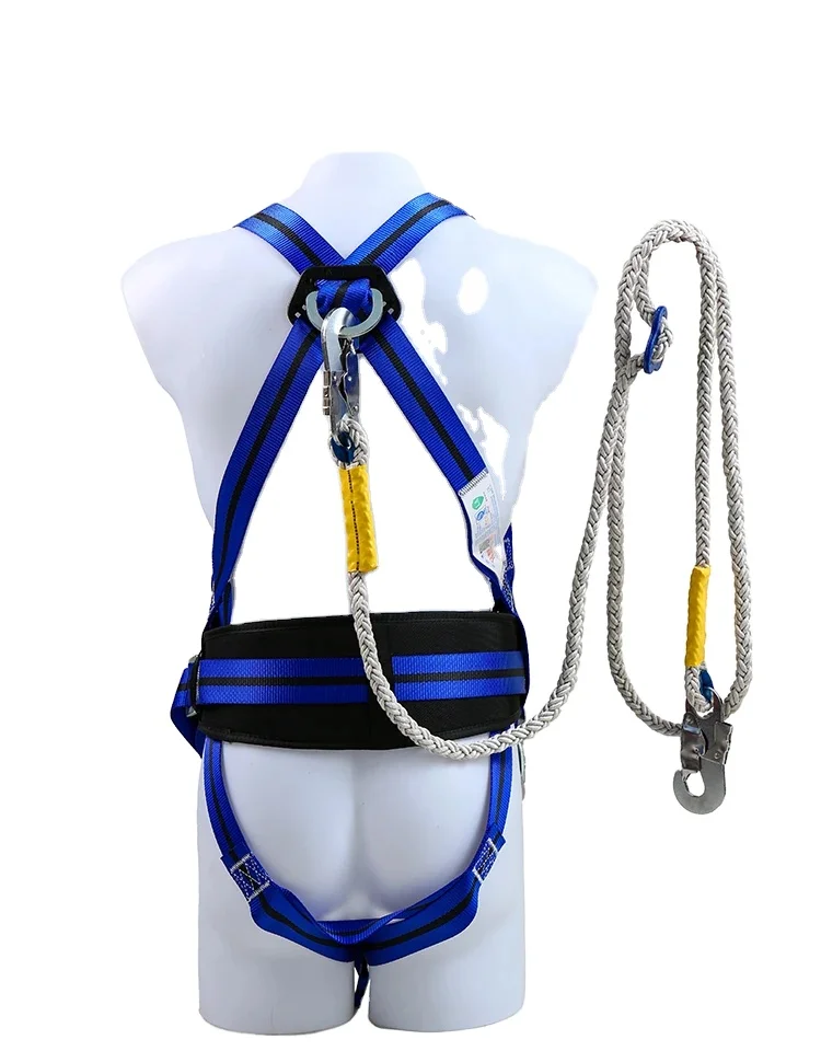 CE En358 En361 Full Body 100% Polyester Webbing Fall Arrest Safety Harness