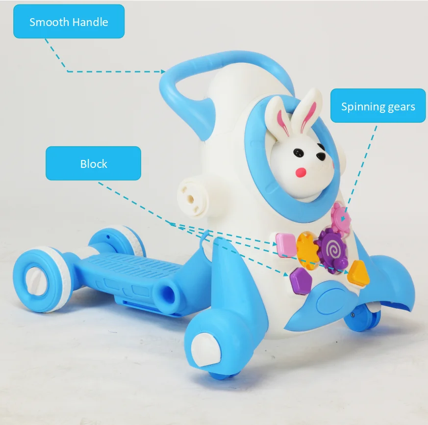 BABY WALKER 3 IN 1 MULTI FUNCTION RIDE ON CAR SCOOTER PUSH WALKER HELPER BM888