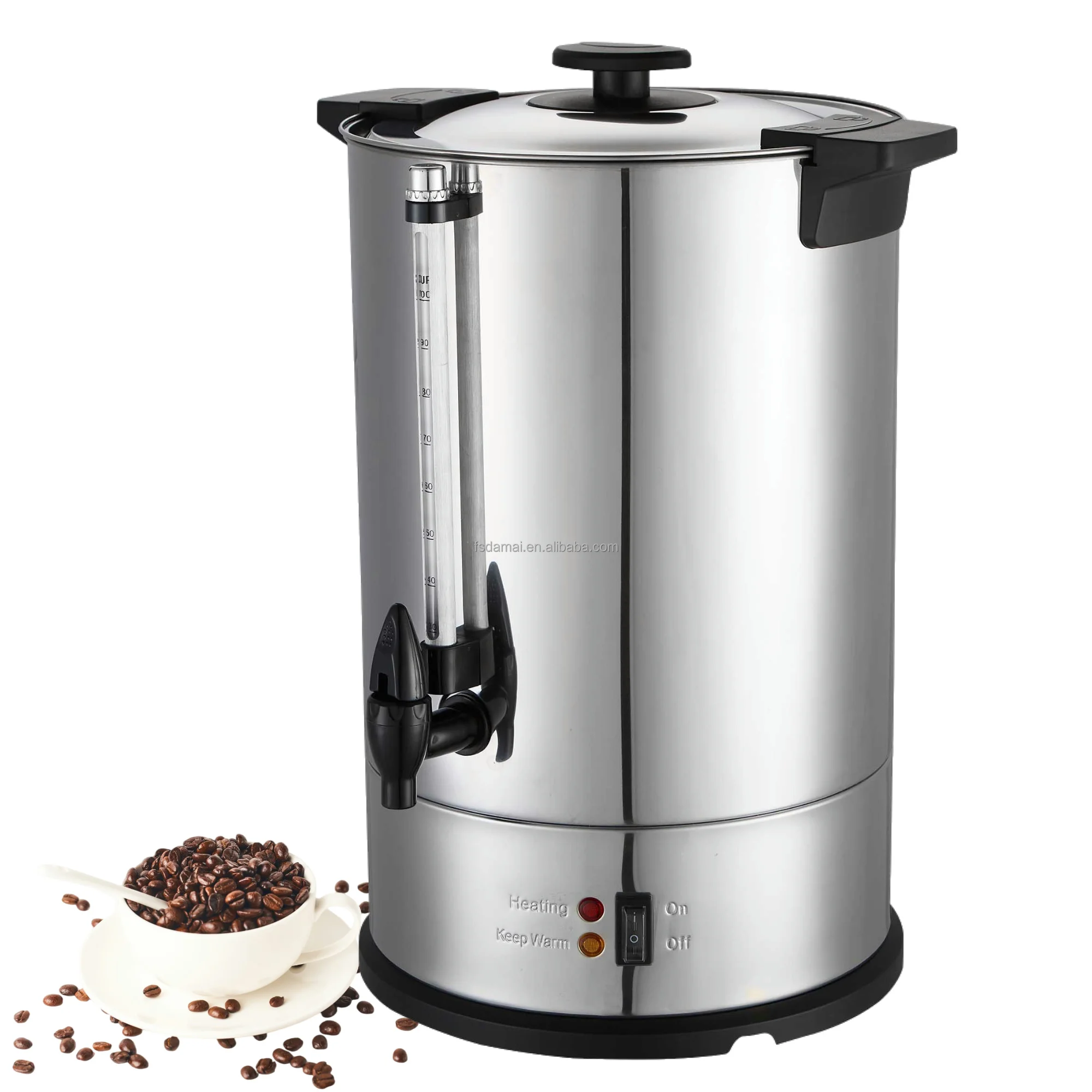 Factory price coffee urn 40-150 cups stainless steel coffee machine water heater coffee maker electric kettle for commercial use