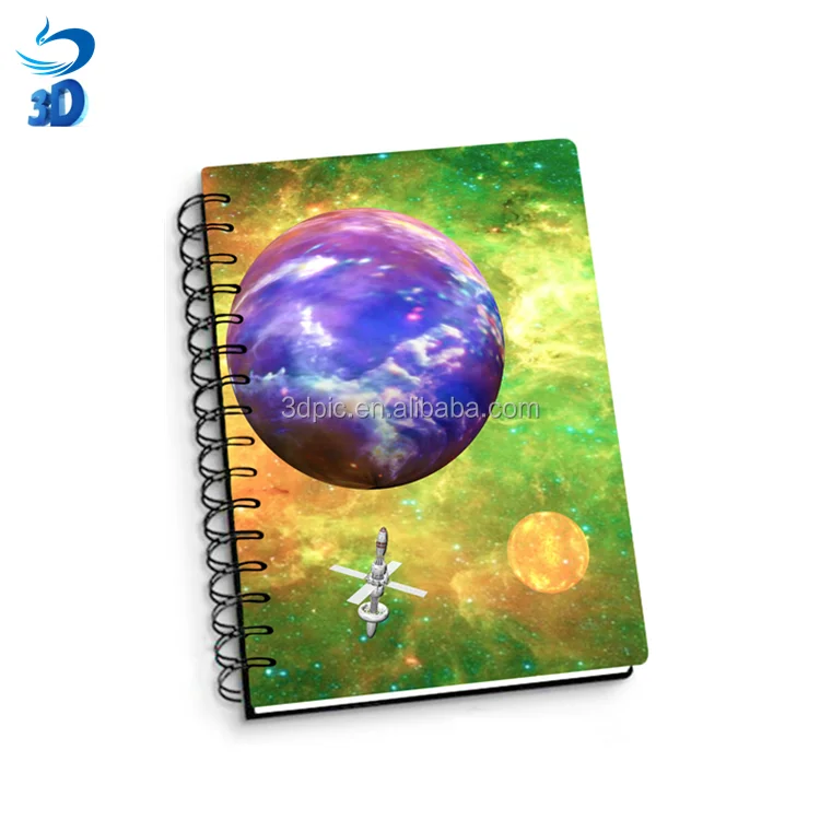 Lenticular 3d Notebook with Satellite Picture