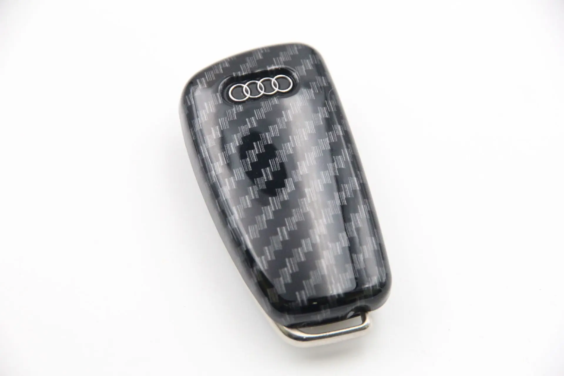 Wholesale Carbon Fiber Style+Silicone Custom Design Car Key Case Protective Cover