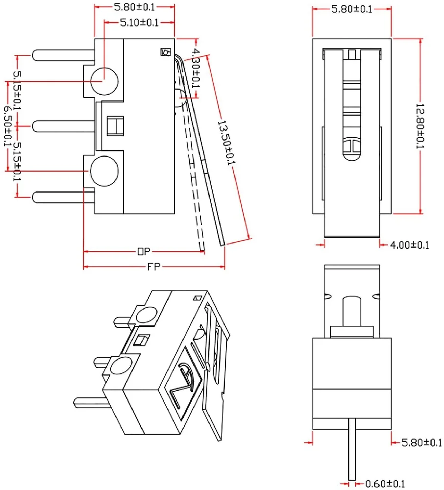 10/20pcs Mk7 Mk8 Limit Switch Push Button Switch Ac 1a 125v 2a 125v 3d Printer Micro Switch For Printer