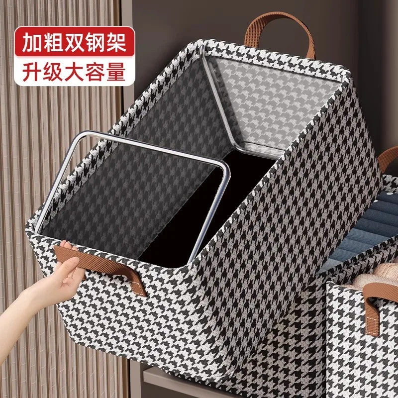 Collapsible Fabric Clothing Storage Container Organize Bathroom Wardrobe & Underwear for Small Spaces