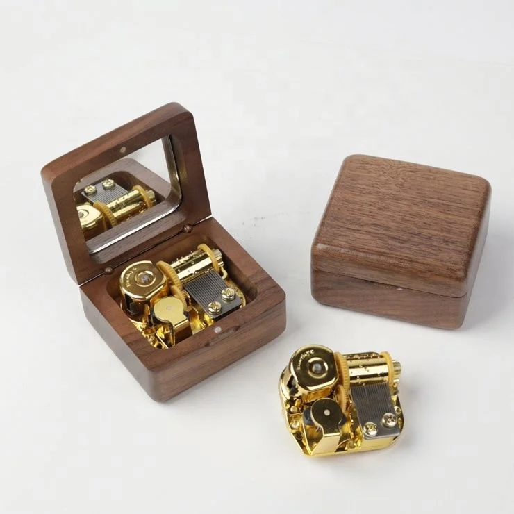Wooden Music Box with Popular and Classical Music