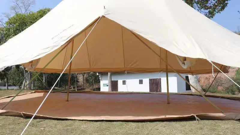 Mildew Proof Cotton Canvas Tipi Tent Mesh Canvas Bell Tent