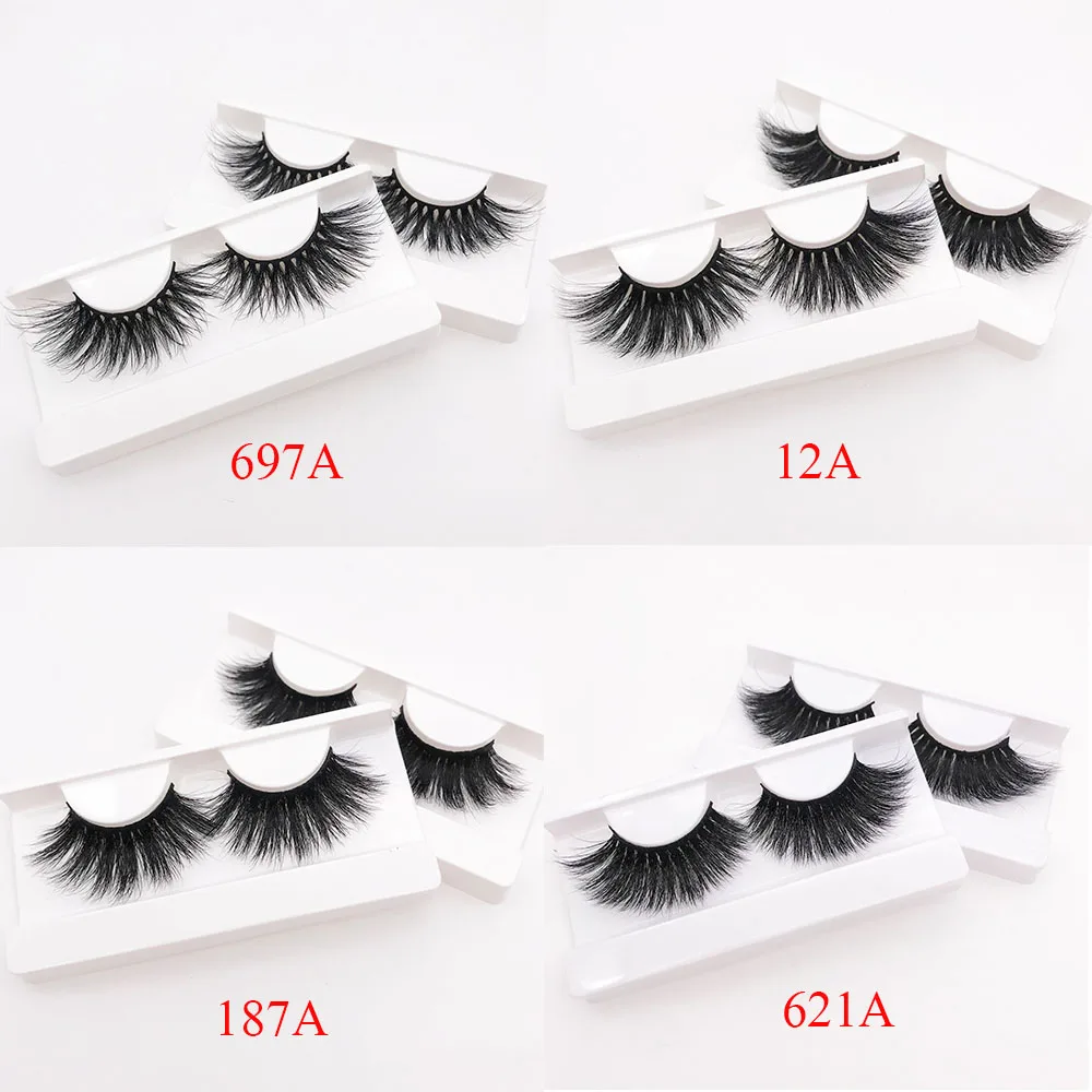 
Wholesale customization mink lashes 25 mm mink lashes 25mm eyelashes 3d With Custom Packaging Your Own Logo Eyelash Box 
