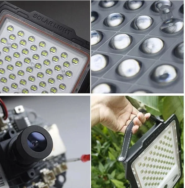  Монитор высокой четкости WIFI APP платформа 400 Вт Солнечный прожектор с камерой