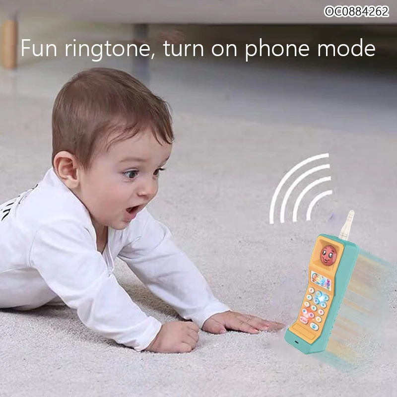 Multi-function simulation smart phone toy musical baby mobile for kids