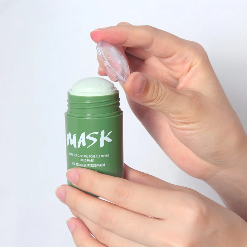 OEM ODM Natural Organic Green Tea Face Whitening Clay Green Tea Organic Green Stick Mask