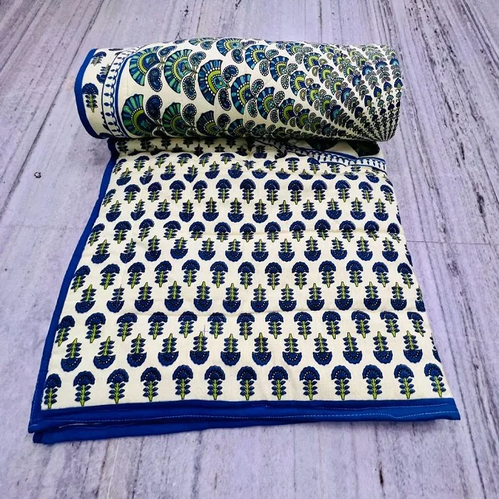 Hand Dyed Solid Cotton Brunswick Quilt Handmade Reversible Throw Kantha Quilt Hand Stitched Cotton Blanket King Queen