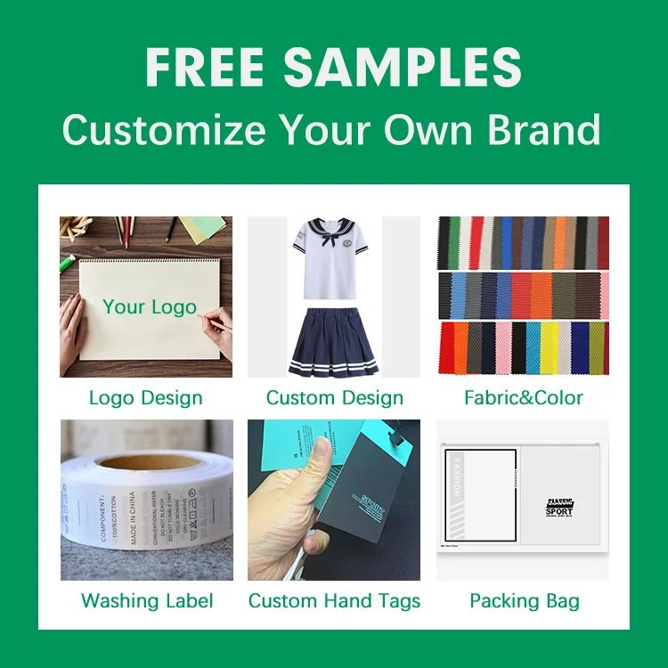 custom design beautiful skirt summer 2 pieces uniform unisex men adults white shirt pleated skirt school uniform set for girls