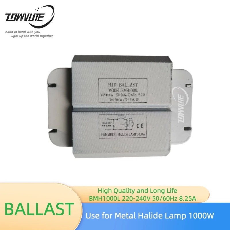 Long life high quality MH1000W metal halide lamp high pressure mercury lamp 8.25A magnetic ballast